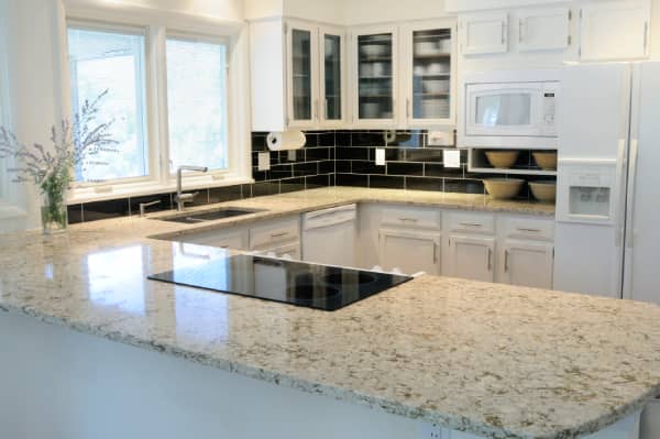 Quartz and Granite Kitchen Countertop Installation